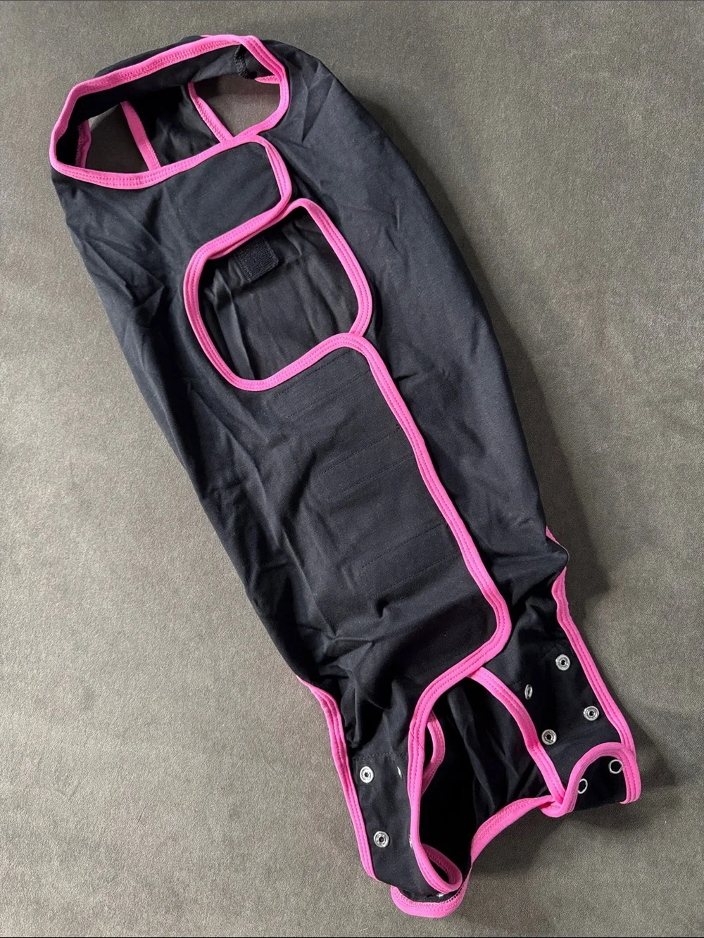 Dog Female Black Pink Post Operative Surgery Recovery Suit for Spaying XL NEW